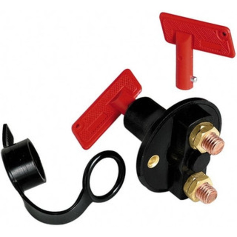 Battery Doctor 1 Position, 12 Volt, 100 Continuous Amp, Water Resistant Inline Battery Switch Battery Knife Switch Sequence, 1 Switch, Gold 20314 - 43279371