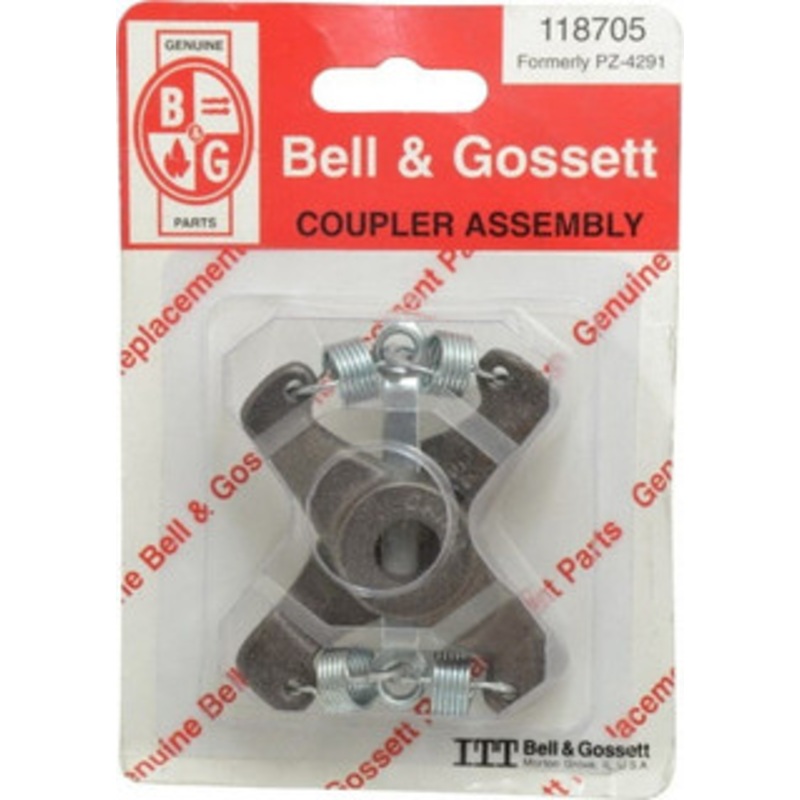 Bell & Gossett Inline Circulator Pump .5 Zinc Coupler Bell & Gosset Part No. 118705, For Use with All S/H 6-Series Pumps 118705 - 02195683