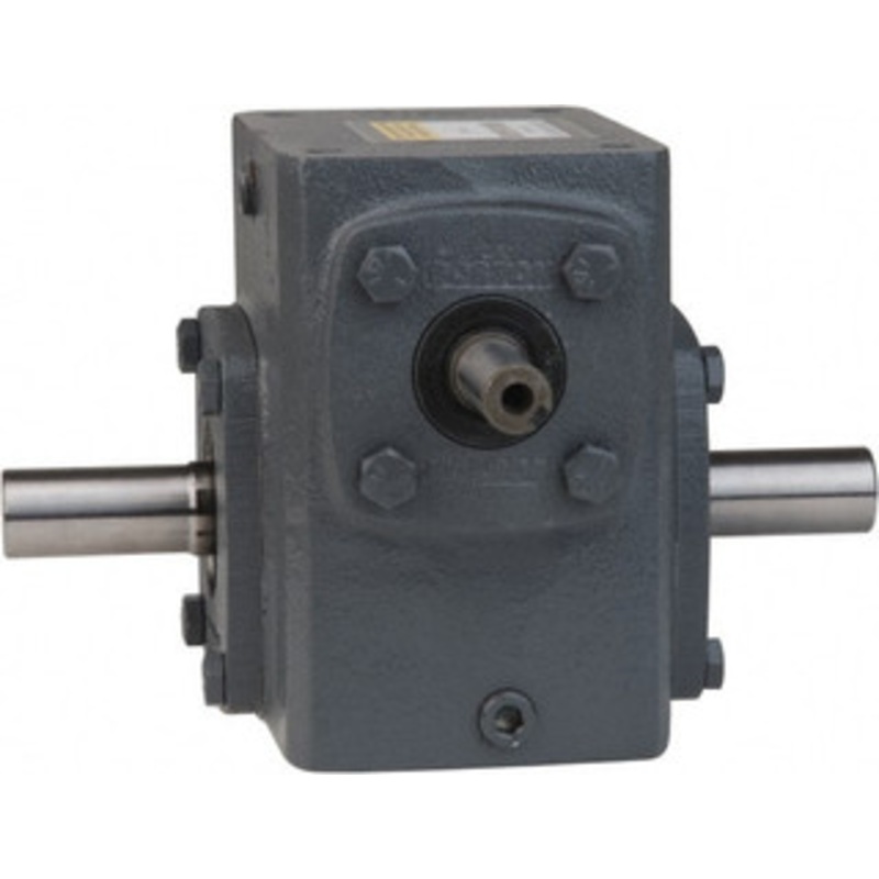 Boston Gear 1 Centerline Distance, 15:1, 117 RPM Output, 0.33 Input Horsepower, 146 Lbs. Max Torque, Speed Reducer Part No. 710-15-H, 3/8 Shaft Diam, Double Shaft Left & Right, 2.31 High 51592 - 91236513