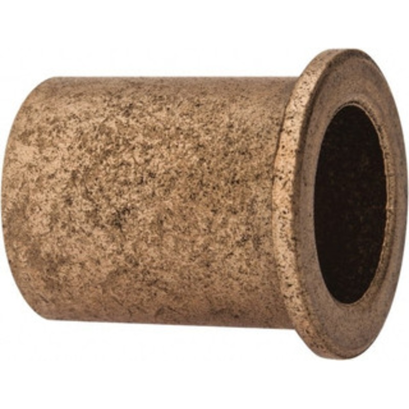 Boston Gear 7/16 Inside x 9/16 Outside Diam, Oil Impregnated Bronze SAE-841 Flanged Sleeve Bearing 11/16 Flange Outside Diam, 1/16 Flange Thickness, 3/4 OAL 13615 - 35401751