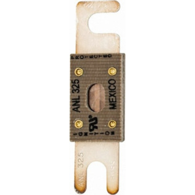Bussmann 325 Amp Non-Time Delay Fast-Acting Forklift & Truck Fuse 125VAC, 80VDC, 3.18 Long x 0.75 Wide, Littelfuse CNL325, Bussman ANL-325, Ferraz Shawmut CNL325 ANL-325 - 75270439