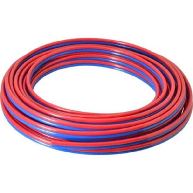Coilhose Pneumatics 5/32 ID x 1/4 OD, 50 ft. Long, Polyurethane Tube Red/Blue, 125 Max psi, 95 Hardness PT0404-50RB - 48643506