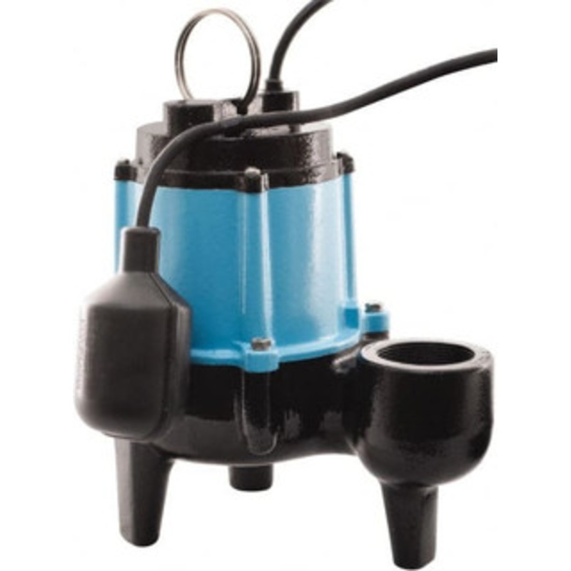 Little Giant 1/2 hp, 9.5 Amp Rating, 115 Volt, 60 Hz, Piggyback Mechanical Float Sewage Pump 2 Outlet, Cast Iron Housing, 1 Phase, 2 Max Solid, Thermal Overload Protection 511433 - 89453476