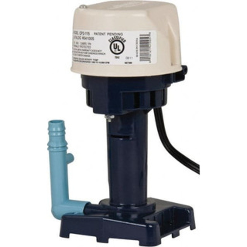 Little Giant 1 Amp, 115 Volt, 1/50 hp, 1 Phase, Thermal Plastic Evaporative Cooler Pumps Machine Tool & Recirculating Pump 8.3 GPM, 11 psi, 9 Overall Height, 4-1/2 Body Length, ABS Impeller, Open Fan Cooled Motor 541005 - 89398176
