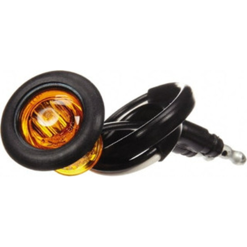 Truck-Lite 3/4 Long Marker Clearance 12 Volt, LED, Round Lens, Yellow 33075Y - 39603444