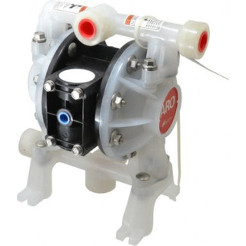 ARO Fluid Management 1/2 NPT, Nonmetallic, Air Operated Diaphragm Pump Nitrile Diaphragm, Polypropylene Housing PD05P-ARS-PGG-B - 60600152