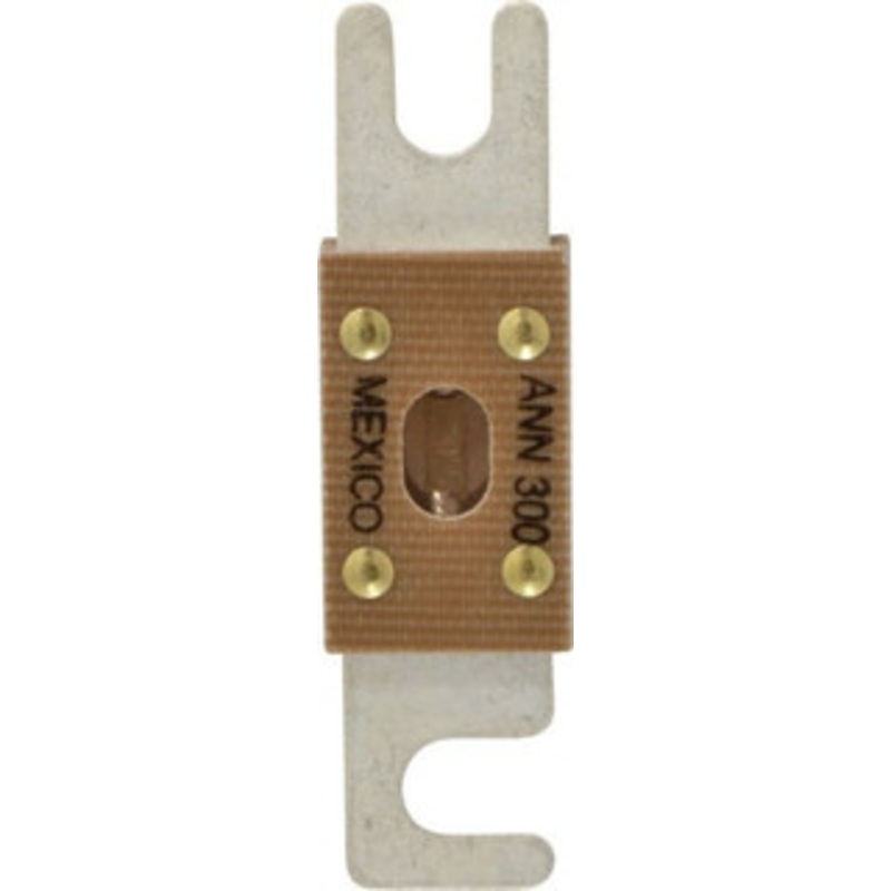 Bussmann 300 Amp Non-Time Delay Fast-Acting Forklift & Truck Fuse 125VAC, 80VDC, 3.18 Long x 0.75 Wide, Littelfuse CNN300, Bussman ANN-300, Ferraz Shawmut CNN300 ANN-300 - 75270611