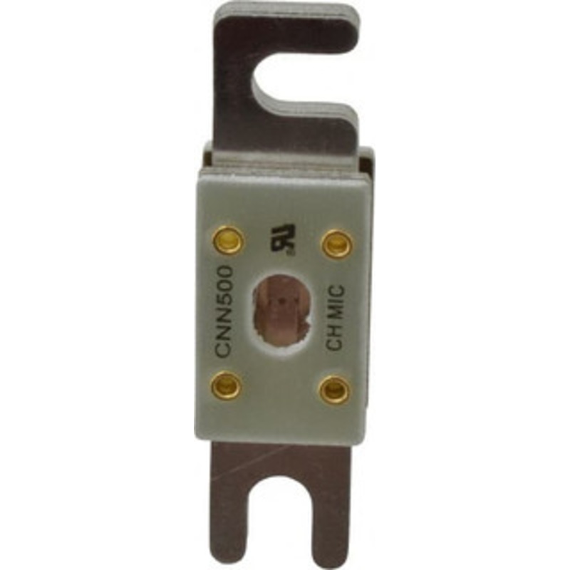 Ferraz Shawmut 500 Amp Visible Link Flat Forklift & Truck Fuse 125VAC, 48VDC, 3.18 Long x 0.75 Wide, Littelfuse CNN500, Bussman ANN500, Ferraz Shawmut CNN500 CNN500 - 54012638