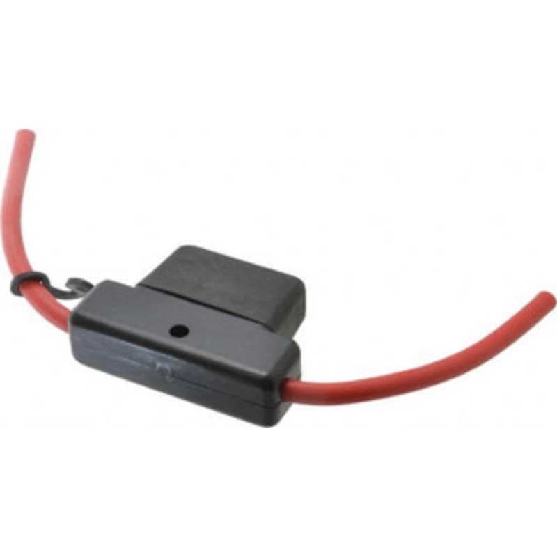 Ferraz Shawmut 60 Amp AF3 Black Automotive Fuse Holder 32 Volt, Red #6 Wire AF3H60C - 03773496
