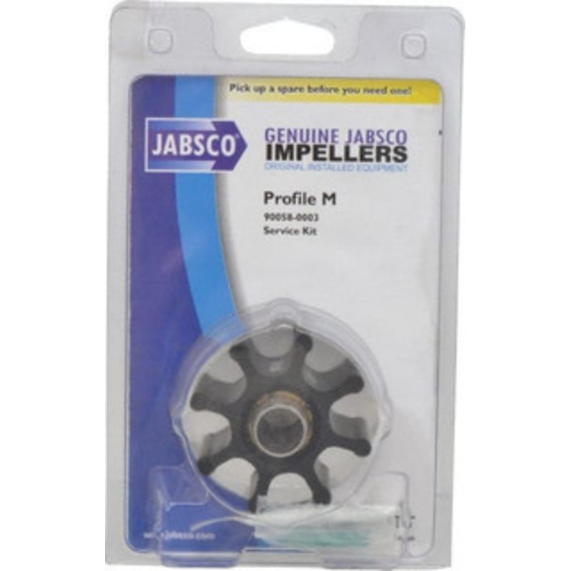 Jabsco Nitrile Impeller Kit Repair Part Contains Impeller, Seal, Gasket, For Use with Jabsco Model 6050-0001 Flexible Impeller Pump Motors 90058-0003 - 07446750