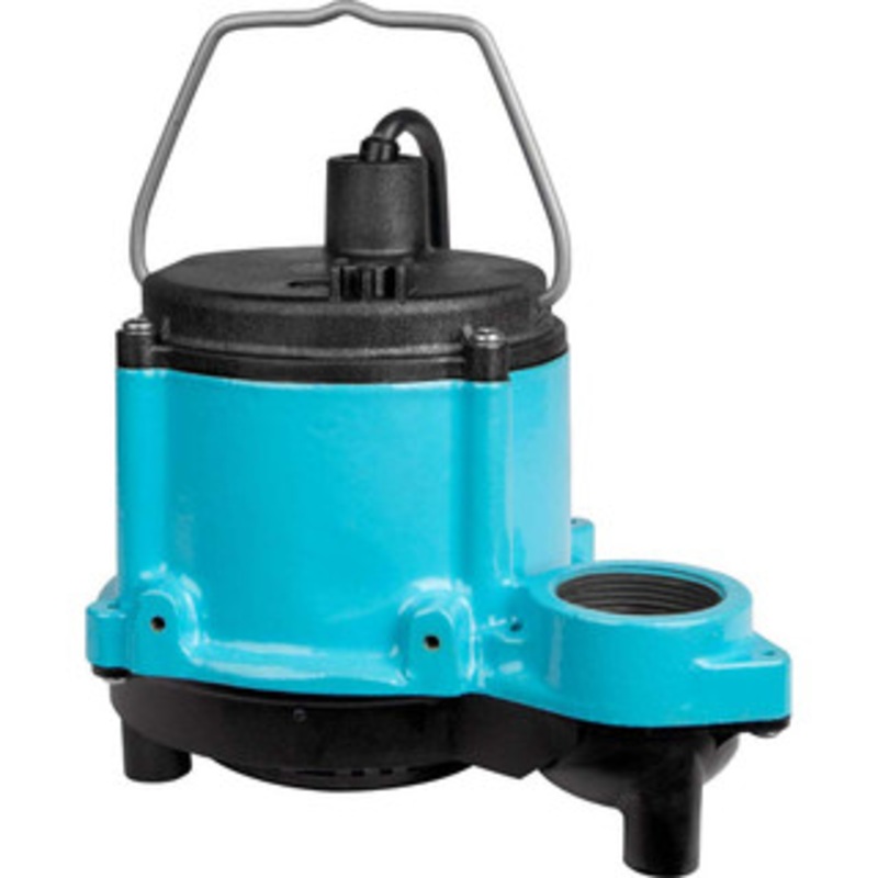 Little Giant Submersible, Sump & Sewage Pumps, Type: Sump Pump, Operation: Manual, Voltage: 115, Amperage Rating: 9, Horsepower: .33, Outlet Size: 1-1/2 (Inch) 506274 - 04323390