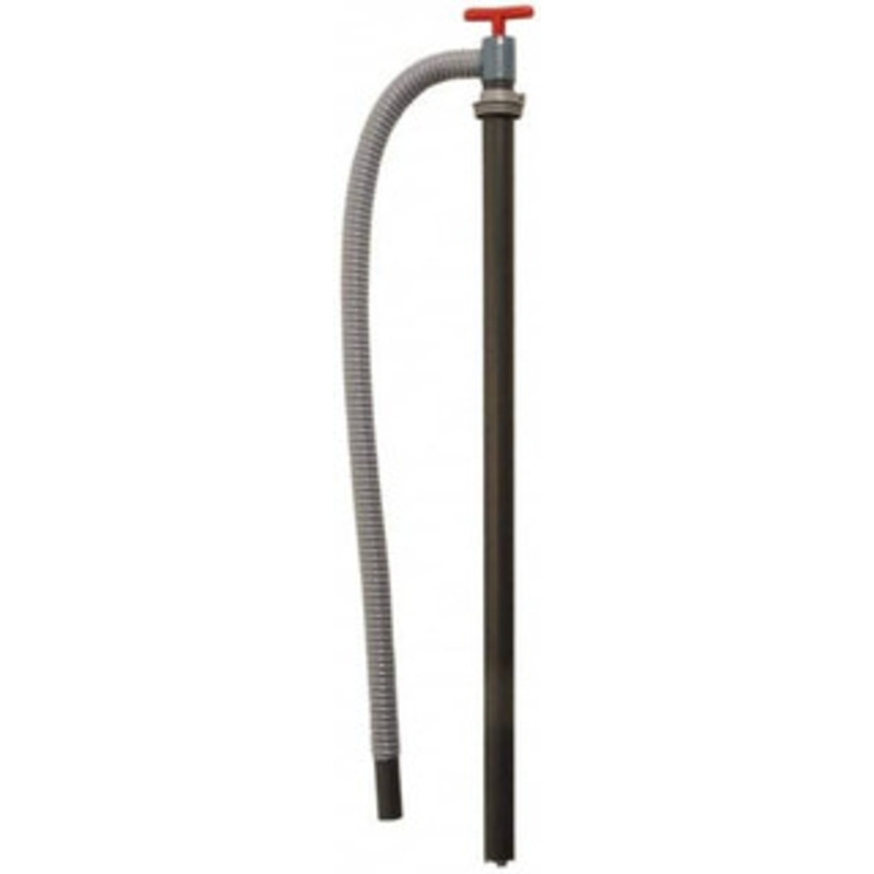 Made in USA 1-1/4 Outlet, PVC Hand Operated Transfer Pump 28 oz per Stroke, For Petroleum 336PF3-S - 06975270
