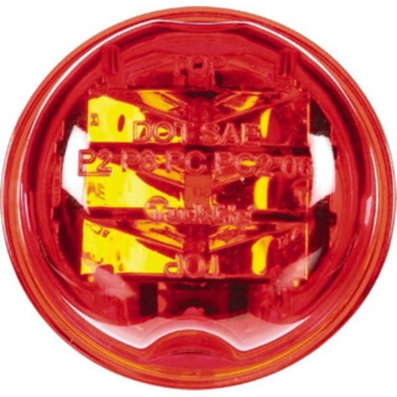 Truck-Lite 2 Long Marker Clearance 12 Volt, LED, Round Lens, Red 30275R - 39603261