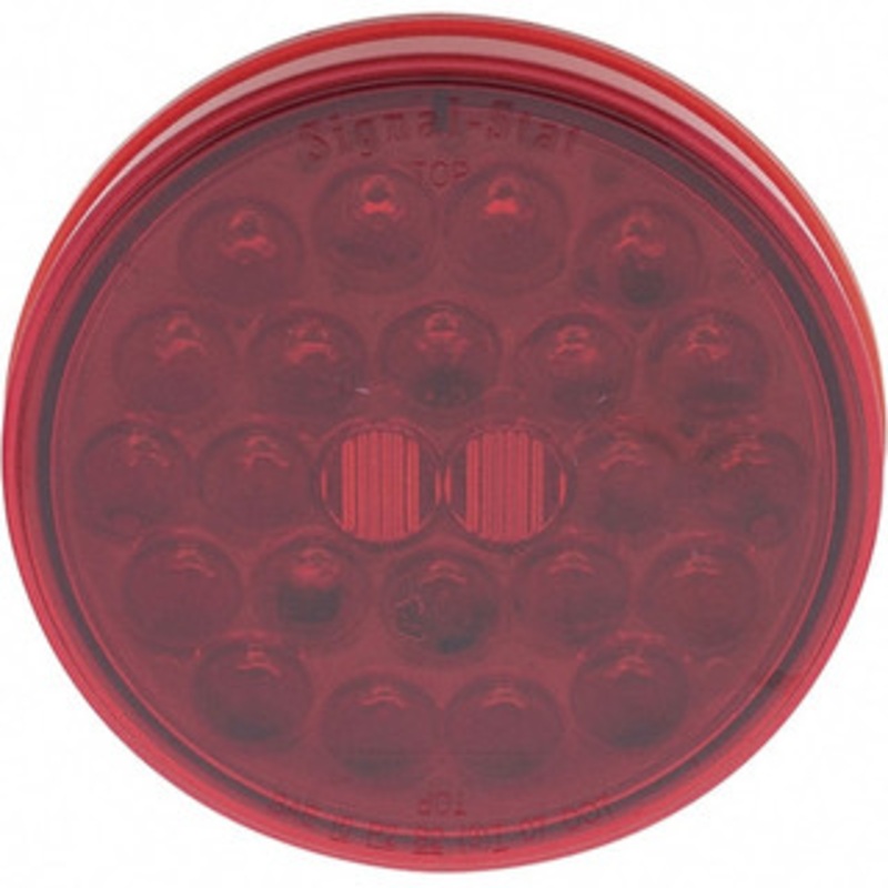 Truck-Lite 4 Long 0.38 Amp Stop, Turn & Tail Light 12 Volt, LED, Red 4050-3 - 45649589