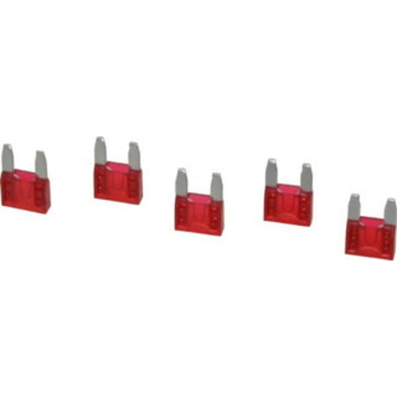 Ferraz Shawmut 10 Amp, 32 VDC, Bussmann ATM-10, Fast Acting Automotive Fuse 0.43 Long, Red, Littlefuse 297010 AF2-10-MSC - 02672848