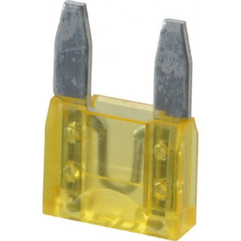 Ferraz Shawmut 20 Amp, 32 VDC, Bussmann ATM-20, Fast Acting Automotive Fuse 0.43 Long, Yellow, Littlefuse 297020 AF2-20-MSC - 02672863