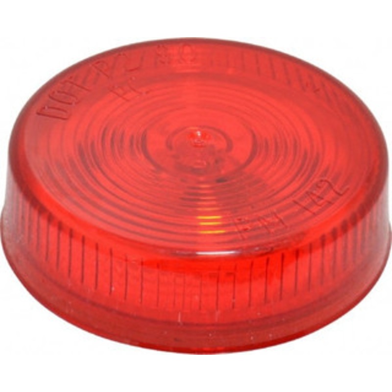 Peterson Manufacturing 2-1/2 Diam, Red Lens & Reflector Plastic, 12 Volt 142R - 06884134