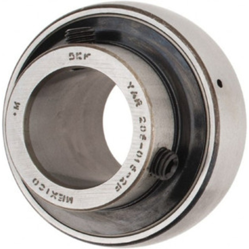 SKF 15/16 ID x 2.0472 OD, 2,430 Lb Dynamic Capacity, Insert Bearing Insert Bearing 0.5906 Race Width, 1,750 Lb Static Capacity YAR 205-015-2F - 88001706