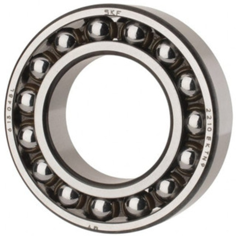 SKF 50mm Bore Diam, 90mm OD, Open Self Aligning Radial Ball Bearing 23mm Wide, 2 Rows, Round Bore, 2,520 Lb Static Capacity, 7,600 Lb Dynamic Capacity 2210 EKTN9 - 81354722