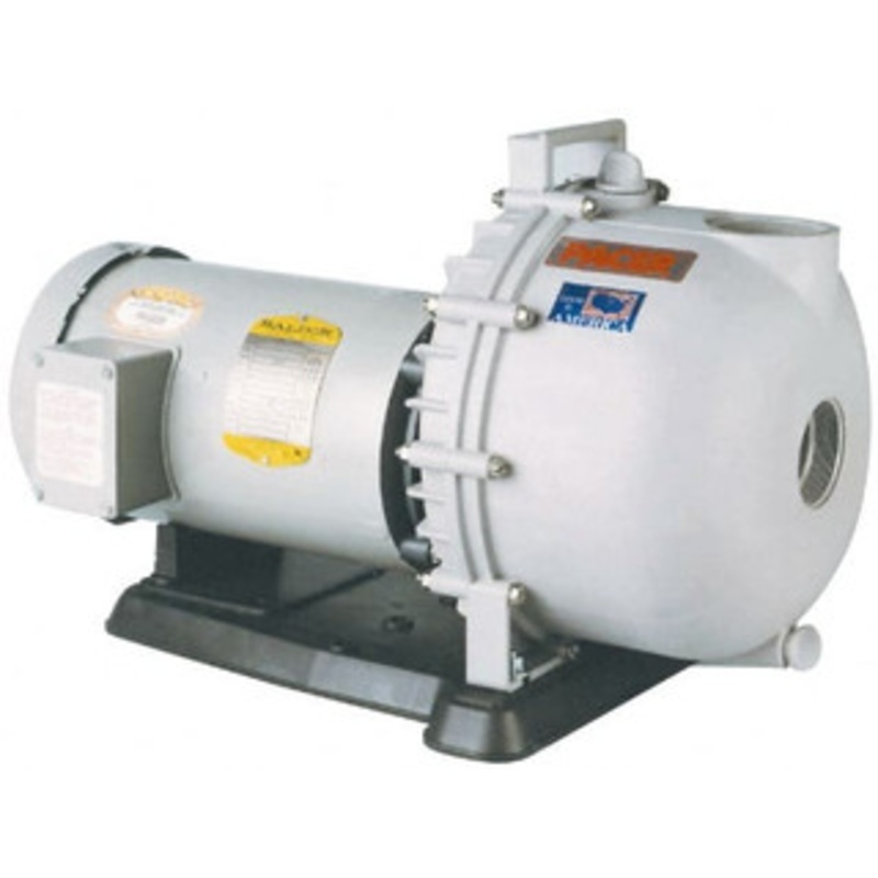 Value Collection 208, 230/460 Volt, 3 Phase, 1-1/2 HP, Self Priming Pump 2 Inch Inlet, 110 Max GPM, TEFC Motor, Polyester Housing and Impeller, Carbon Ceramic Seal SE2EL D2.0C - 48688337