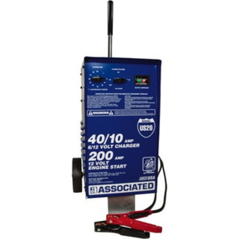 Associated Equipment 6/12 Volt Automatic Charger 40 Amps/10 Amps, 200 Starter Amps US20 - 69976835