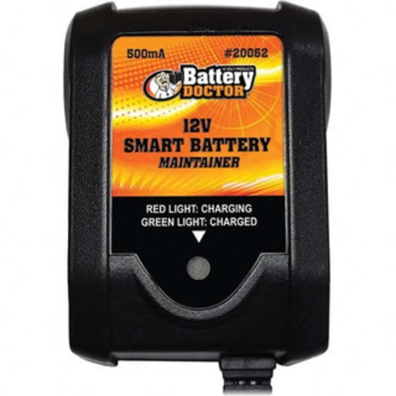 Battery Doctor Automotive Battery Chargers & Jump Starters, Type: Automatic Charger/Maintainer, Starter Amperage: 0.5, Voltage: 12 V, Battery Size Group: 12 Volt, DC Output: 0.55 Amps 20062 - 10909752