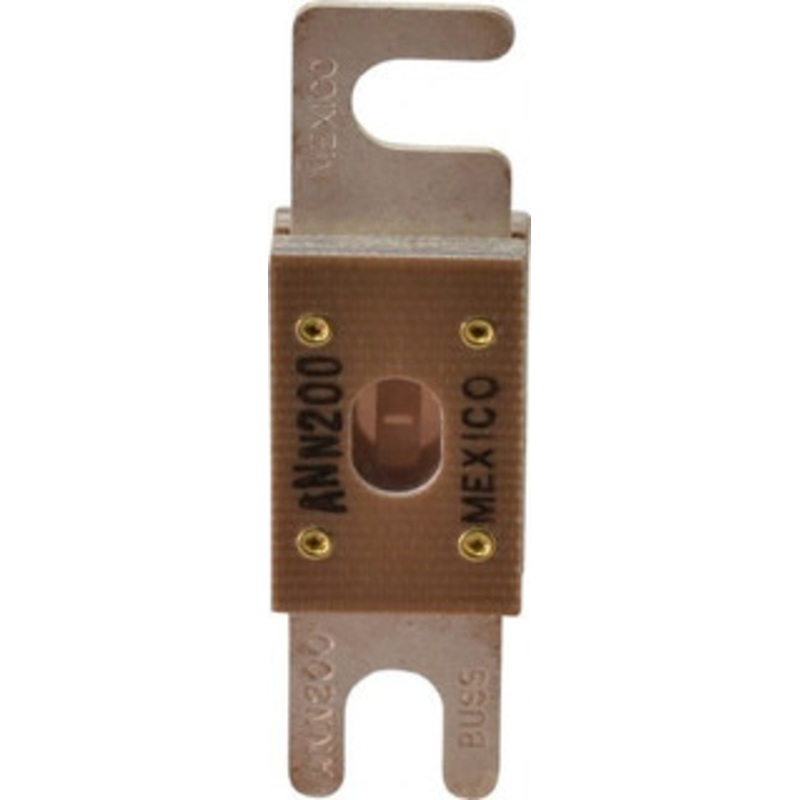 Bussmann 200 Amp Non-Time Delay Fast-Acting Forklift & Truck Fuse 125VAC, 80VDC, 3.18 Long x 0.75 Wide, Littelfuse CNN200, Bussman ANN-200, Ferraz Shawmut CNN200 ANN-200 - 75270579