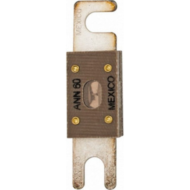 Bussmann 60 Amp Non-Time Delay Fast-Acting Forklift & Truck Fuse 125VAC, 80VDC, 3.18 Long x 0.75 Wide, Littelfuse CNN60, Bussman ANN-60, Ferraz Shawmut CNN60 ANN-60 - 75270694