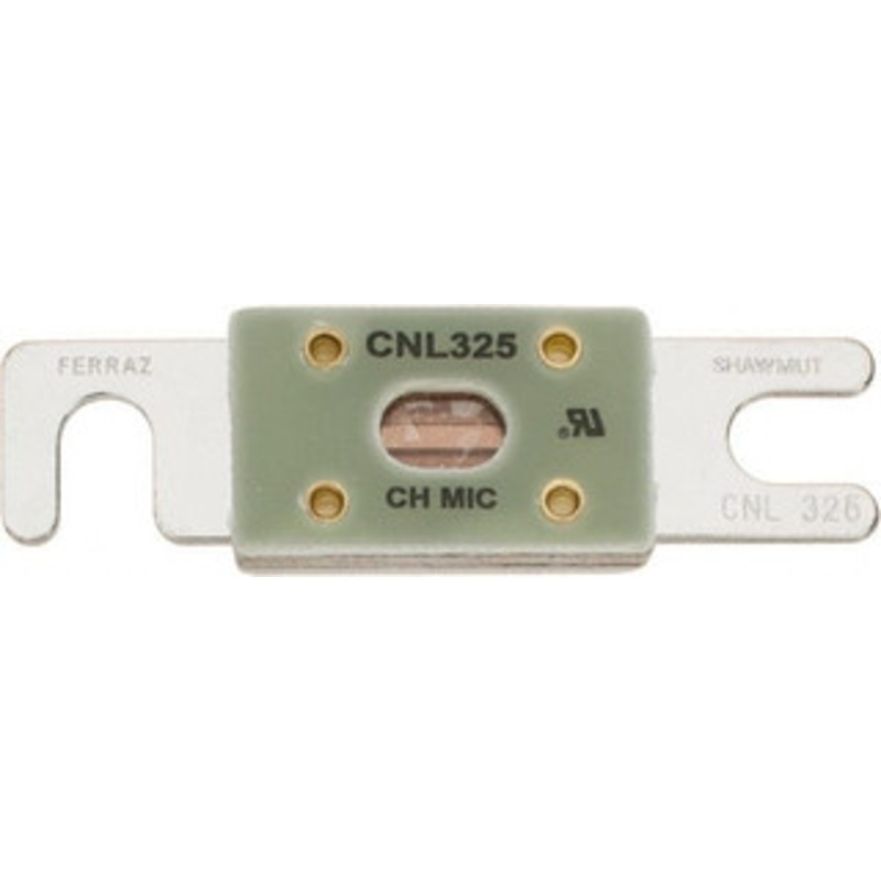 Ferraz Shawmut 325 Amp Visible Link Flat Forklift & Truck Fuse 32VAC, 32VDC, 3.18 Long x 0.75 Wide, Littelfuse CNL325, Bussman ANL325, Ferraz Shawmut CNL325 CNL325 - 54012406