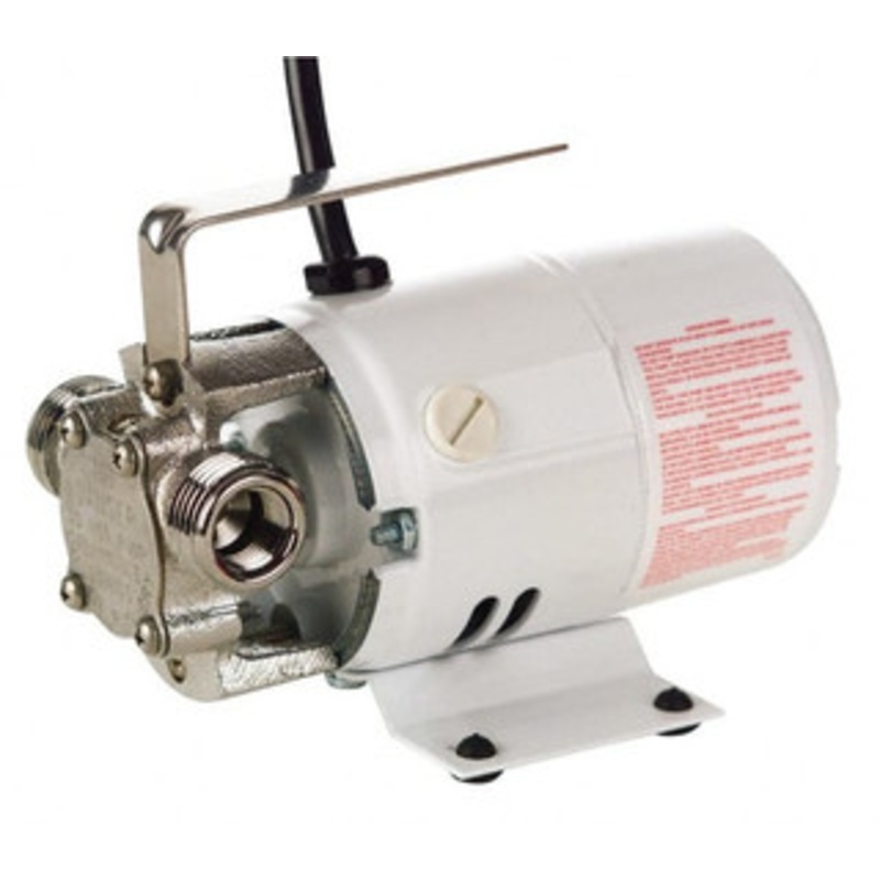 Little Giant 1.6 Amp Rating, 115 Volt, Automatic Inline Pump 3/4 Outlet, Nickel Plated Brass Housing, 1 Phase 555112 - 08551368