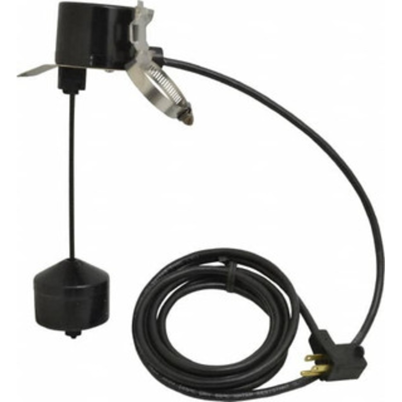 Little Giant 115/230 AC Volt, Piggyback Vertical Mechanical Float Switch, Sump, Sew and Eff, Float Switch 10 Ft. Cord Length, 1/5 HP, PVC, 13 Amperage Rating, For Use with Universal 599261 - 53335592