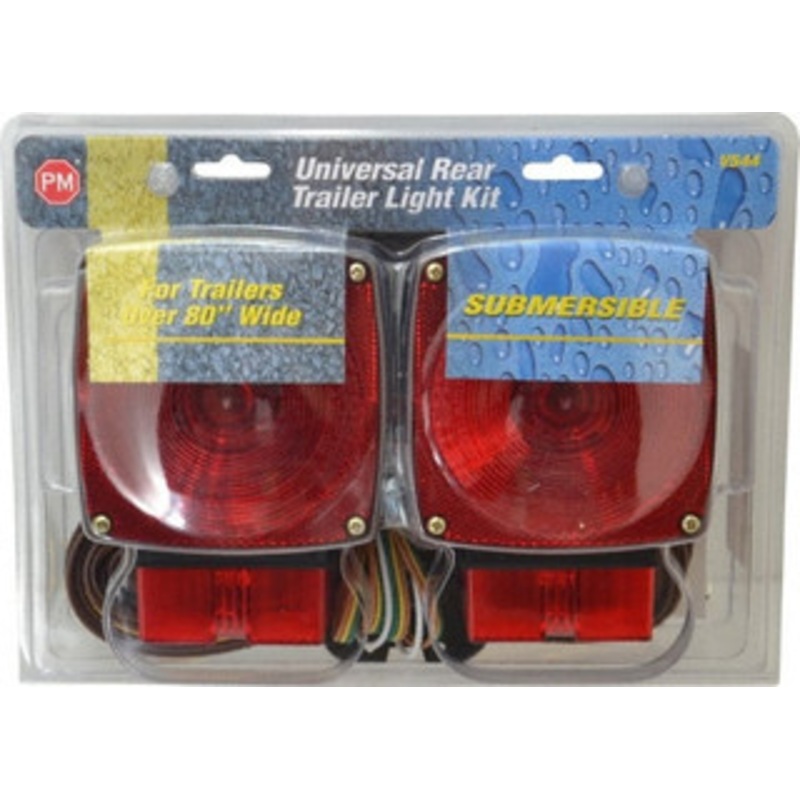 Peterson Manufacturing 4-1/2 Long x 4-1/2 Wide Red Towing Lights 12 Volt, Plastic V544 - 06884050