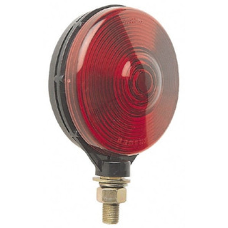 Peterson Manufacturing 4-1/8 Diam, Red Lens & Reflector Plastic, 12 Volt V313-2 - 06884795