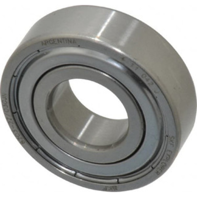 SKF 17mm Bore Diam, 40mm OD, Double Shield Deep Groove Radial Ball Bearing 12mm Wide, 1 Row, Round Bore, 4,750 Nm Static Capacity, 9,950 Nm Dynamic Capacity 6203 2ZJEM - 45667391