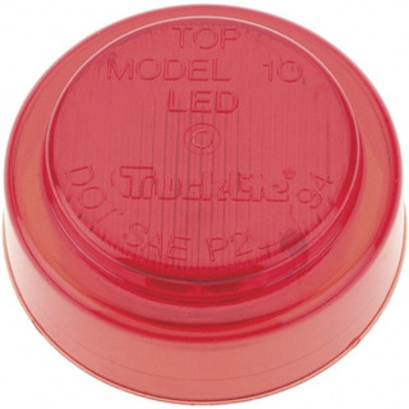 Truck-Lite 2-1/2 Long Marker Clearance 12 Volt, LED, Round Lens, Red 10250R - 37123569