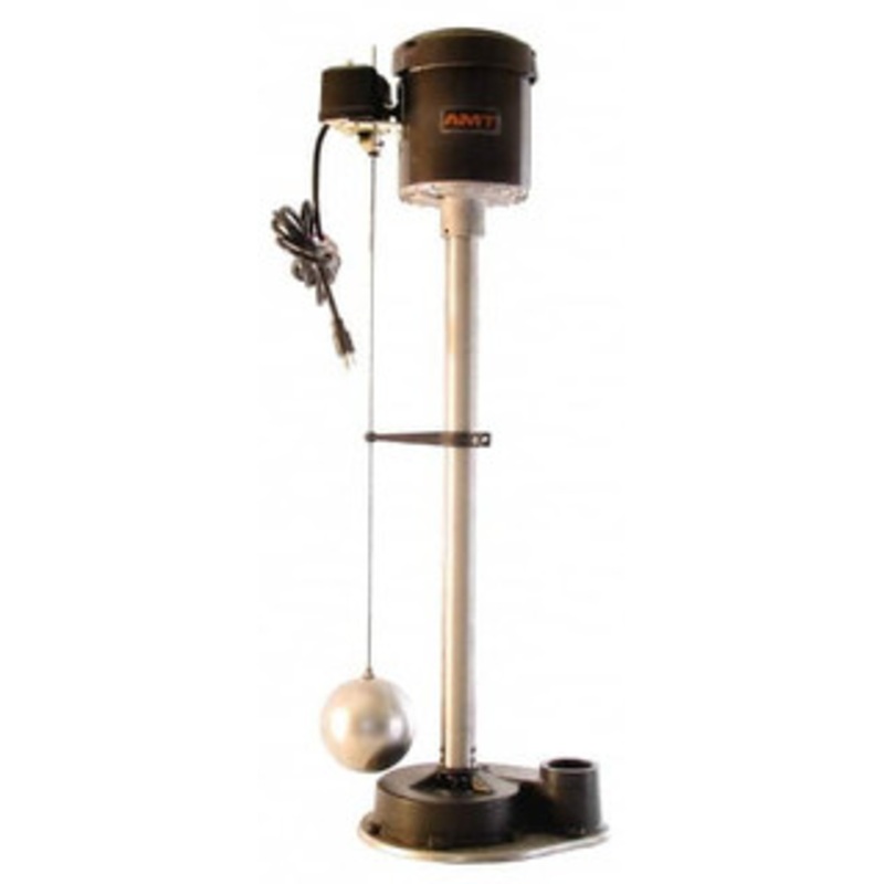 AMT Pump 1/2 hp, 8.5 Amp Rating, 115 Volt, Automatic Dewatering Pump 2 Outlet, Cast Iron Housing 4020-999-95 - 09276841