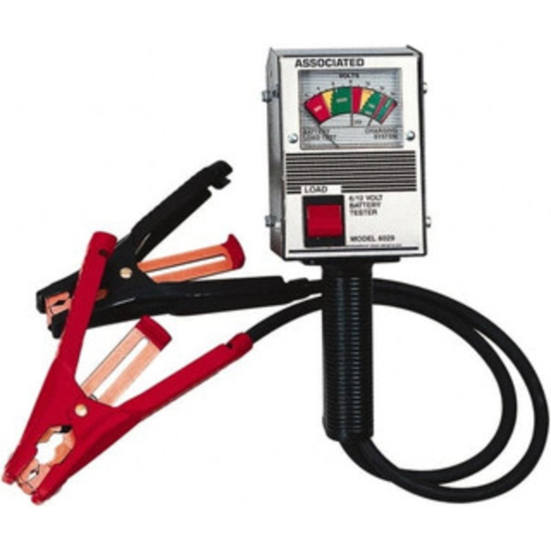 Associated Equipment 6/12 Volt Battery Load Tester 400 to 1,000 CCA Range, 2 ft. Cable 6029 - 00547356