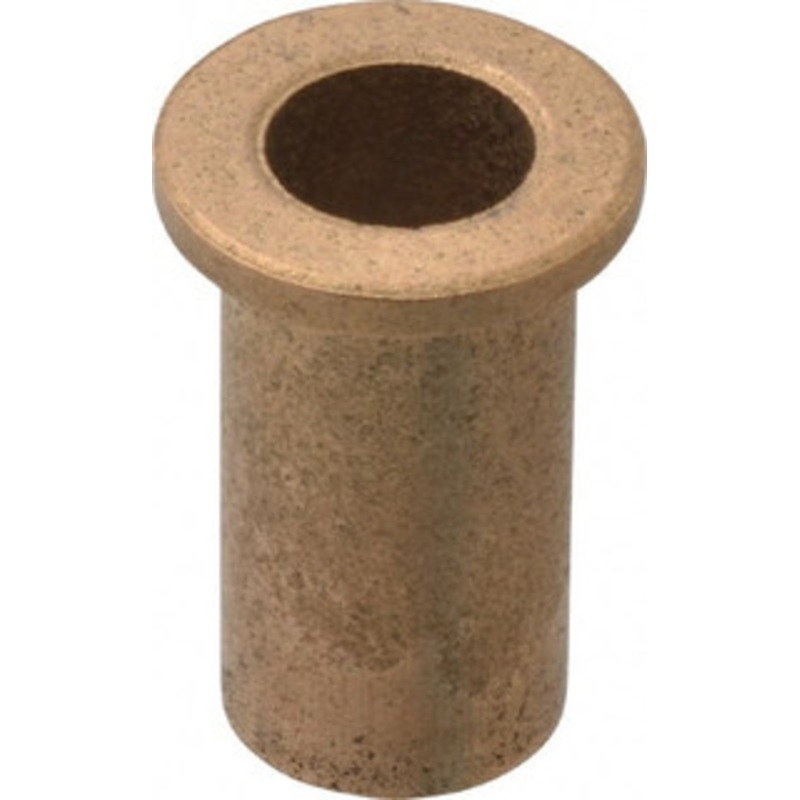Boston Gear 3/8 Inside x 1/2 Outside Diam, Oil Impregnated Bronze Sleeve Bearing 11/16 Flange Outside Diam, 3/32 Flange Thickness, 1 OAL 35558 - 06454557