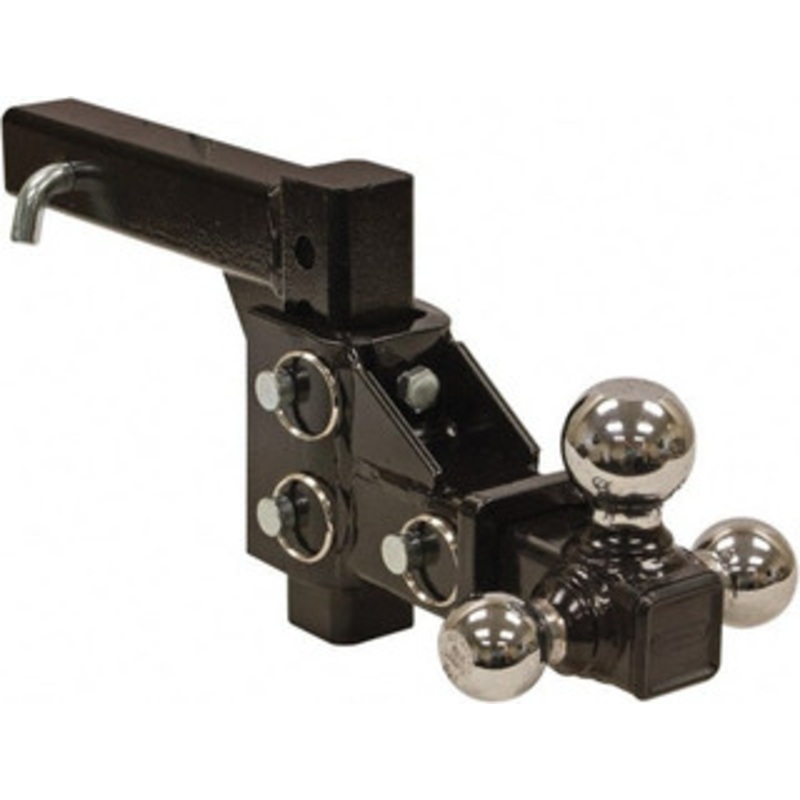 Buyers Products 6,000, 7,500 & 10,000 Lb Capacity, 10 Long, 2 Shank, Adjustable Triball Hitch Drawbar Vehicle Class 3 & 4, 5/8 Ball Hole Diam, 1-7/8, 2 & 2-5/16 Ball Diam 1802225 - 39918750