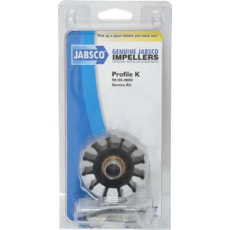 Jabsco Nitrile Impeller Kit Repair Part Contains Impeller, Seal, Gasket, For Use with Jabsco Model 11810-0003 Flexible Impeller Pump Motors 90105-0003 - 07446776