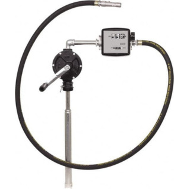 PROLUBE 10 GPM, 3/4 Hose Diam, Kerosene, Diesel & Fuel Oil Pump Cast-iron Pump, 3/4 Inlet, 3/4 Outlet, 3 Volts, 8 ft. Hose Length RBP/3V/H/MTG - 54251715