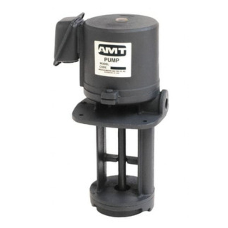 AMT Pump 0.8/0.4 Amp, 230/460 Volt, 1/4 hp, 3 Phase, 3,450 RPM, Cast Iron Immersion Machine Tool & Recirculating Pump 23 GPM, 1/2 Inlet, 14 psi, 6-5/16 Long x 6-5/16 Mounting Flange Width, 13.63 Overall Height, NPT Thread 5391-999-95 - 54010897