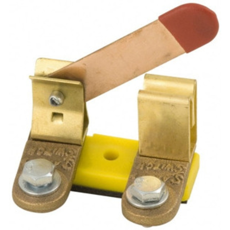 Battery Doctor 1 Position, 12 Volt, 250 Continuous Amp, Inline Battery Switch Battery Knife Switch Sequence, 1 Switch, Gold 20188 - 43279397