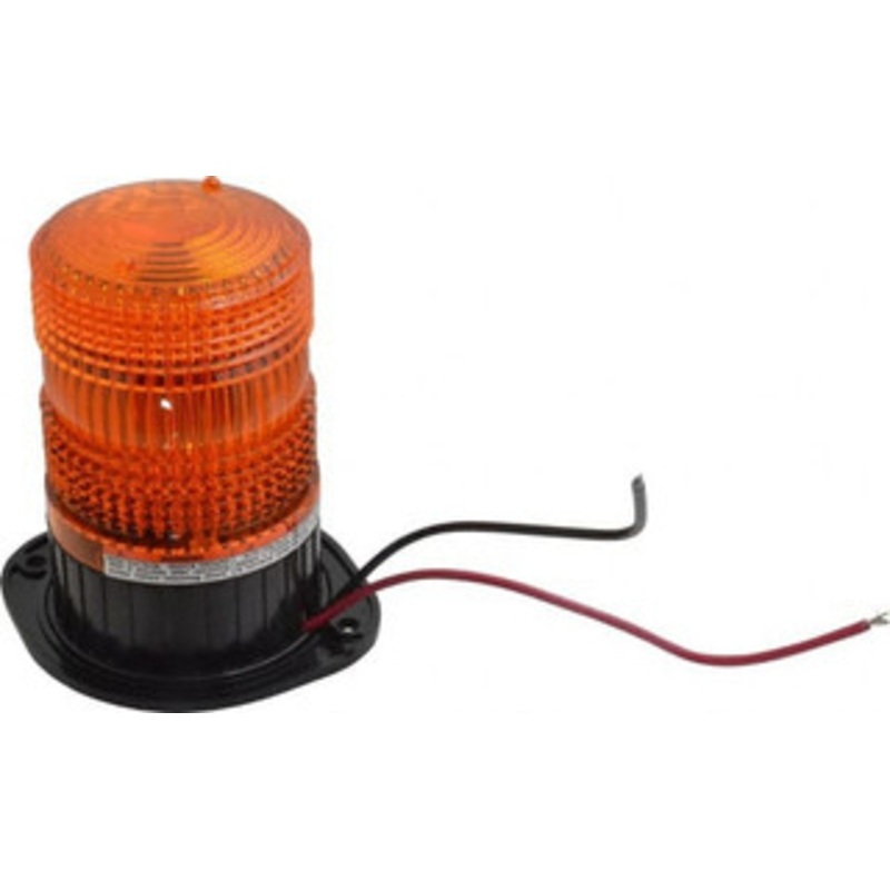 Federal Signal 2.2 Joules, 65 to 75 FPM, Permanent Mount Emergency Strobe Light Assembly Powered by 12 to 48 Volts, Amber 462121-02 - 07846793