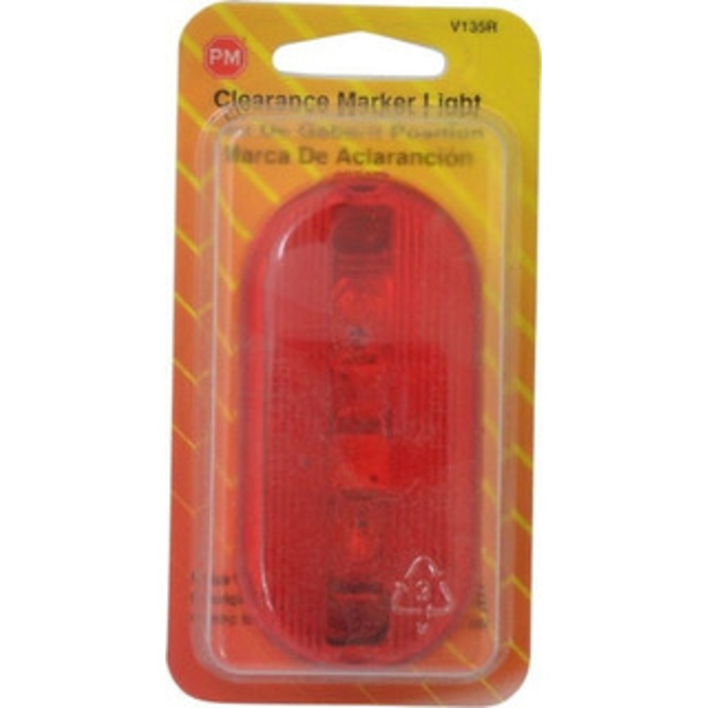 Peterson Manufacturing 4-1/8 Long x 2 Wide, Red Lens & Reflector Plastic, 12 Volt V135R - 06884605