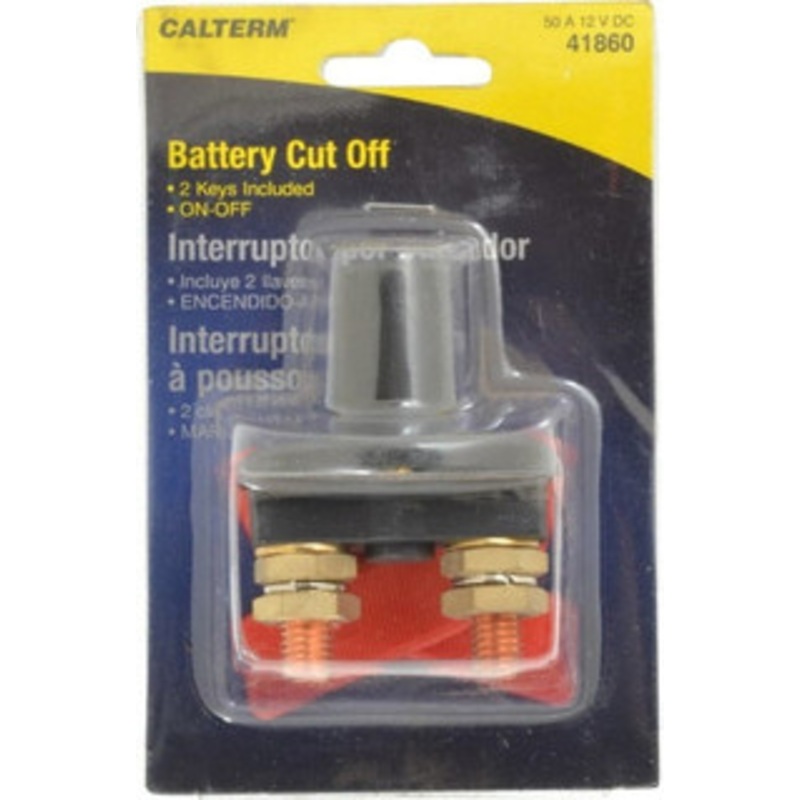 Gardner Bender 2 Position, 12 Volt, 50 Amp, 1/2 Hole Diam, Battery Cutoff Switch On Off Sequence, 1 Switch, Red/Black 41860 - 03272812