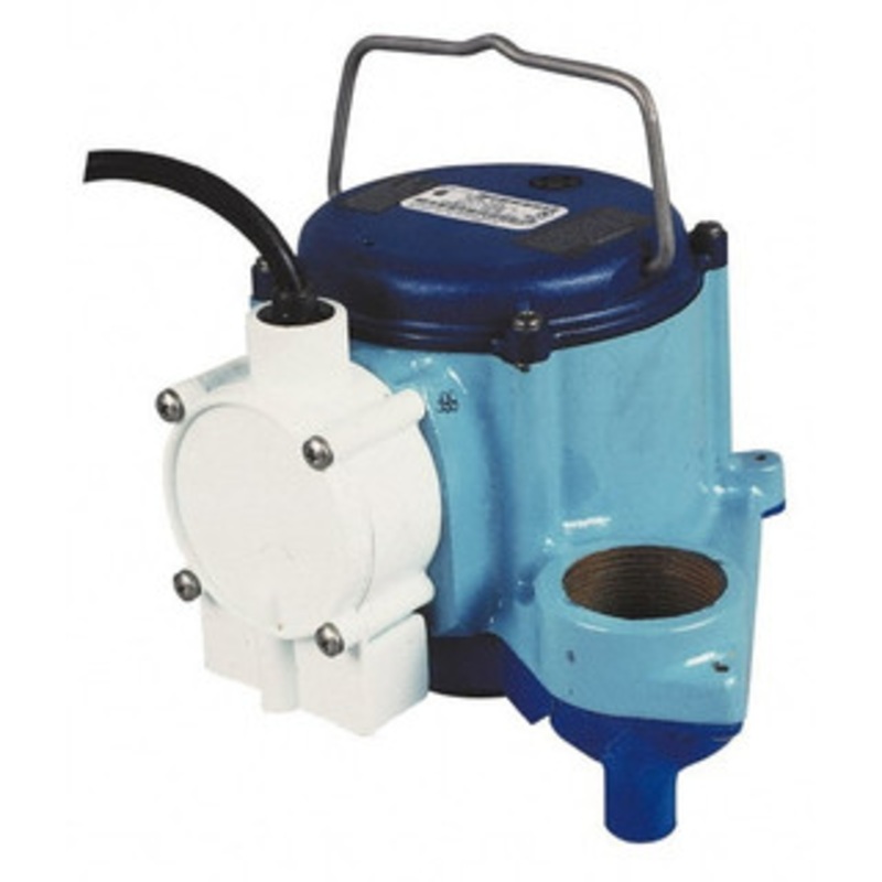 Little Giant 4/10 hp, 10 Amp Rating, 115 Volt, 60 Hz, Integral Diaphragm Dewatering Pump Cast Iron Housing 508157 - 09278821