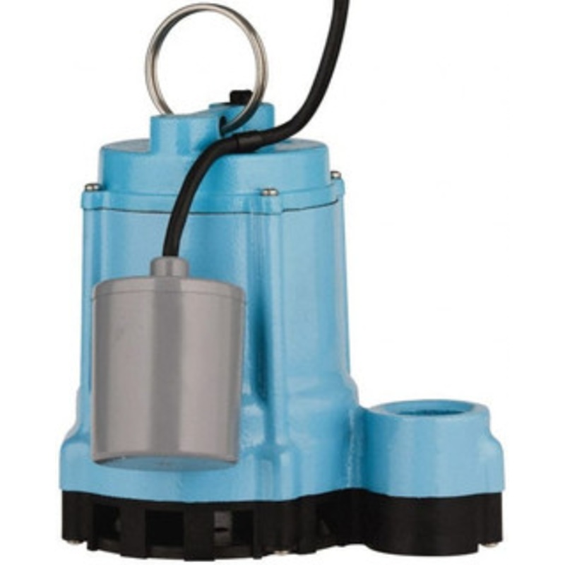 Little Giant 4/10 hp, 9 Amp Rating, 115 Volt, 60 Hz, Piggyback Mechanical Float Effluent Pump 1-1/2 Outlet, Cast Iron Housing, 1 Phase, 3/4 Max Solid, Thermal Overload Protection 509801 - 43744325