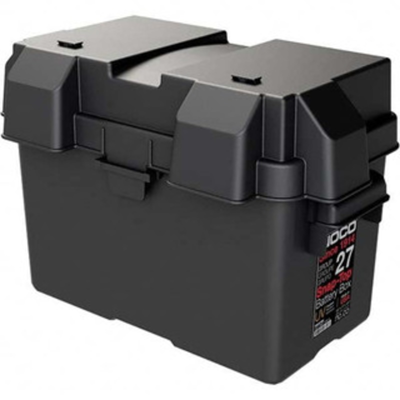NOCO Group 27 Automotive Battery Box 17-3/4 Outside Length x 10-1/8 Width x 10-1/2 Height, 14-1/2 Inside Length x 7-7/8 Width x 10-3/4 Height HM-327 - 73128134