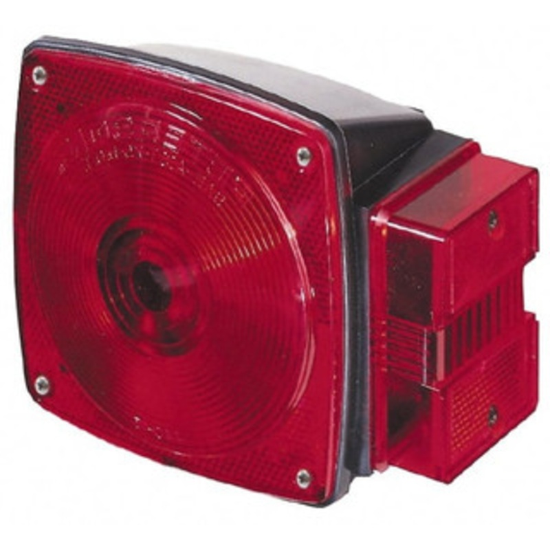 Peterson Manufacturing 4-1/2 Long x 4-1/2 Wide Red Towing Lights 12 Volt, Plastic V452 - 06884001